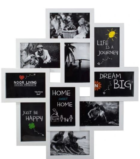 Kolaż zdjęć ramka zbiorowa MULTI zdjęcia duża biała